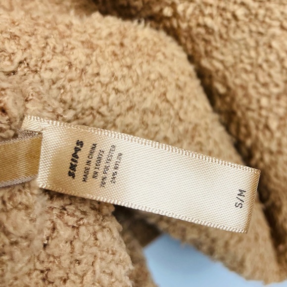 SKIMS Cozy Sweater Pullover Sweatshirt Camel S / M Sherpa Oversized Slouchy - Picture 10 of 13